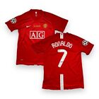 Ronaldo Manchester United Home Retro Jersey 2008 Size XL
