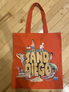 SDCC 2023 Exclusive Toddland Bob's Burgers Sand Diego Canvas Tote Bag Shopper