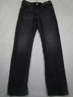 Levis 501 Jeans Mens 29x32 Black Selvedge Modern Big E Button Fly Denim