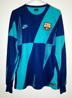Sample Nike FC Barcelona Long Sleeve Pre Match Top L UEFA Champions Jersey Retro