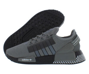 Adidas Nmd_R1.V2 Mens Shoes, Color:Grey/Black