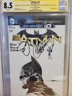 BATMAN Original Art sketch by Jae Lee signed Greg Capullo & Scott Snyder CGC