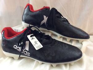 Adidas Performance Women's 8, X 17.4 FG W Black/Red Soccer Shoes #BA8564  NWT