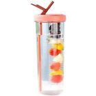 Foldable Straw Water Cup,Fruit Infuser Water Cup with Straw , Reusable6284