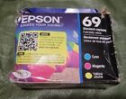 Epson 69 T069520 Color Inkjet Cartridge Pack- Cyan, Magenta & Yellow. Exp:3/2025