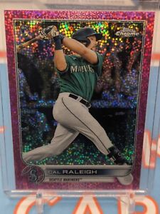 2022 Topps Chrome Cal Raleigh Rookie Magenta Speckle Refractor /350 #149