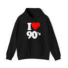 I Love The 90's Graphic Hoodie, Sizes S-5XL