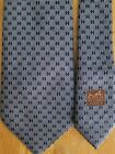 Hermes Blue & Silver tie 3 1/4 x 60 100% silk Made in France