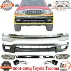 Front Bumper Kit Chrome Steel + Valance+ Bracket For For 2001-2004 Toyota Tacoma (For: 2003 Toyota Tacoma)