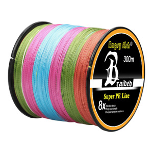 PE Braided Fishing Line Fishing Tackle Tools 328/547/1093 Yards 4/8 Strands