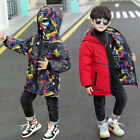 Kids Boys Thicken Spider-Man Outerwear Double-sided Hooded Coat Jacket Clothes
