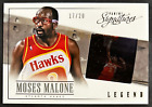 2013-14 Panini Signatures Moses Malone Film Legends Onyx 17/20 Atlanta Hawks HOF