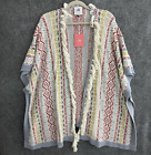NEW Cabi Poncho Sweater Women's XS / Small Siesta Cardigan Fringe BOHO 5001