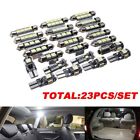 23x Canbus LED Car Interior Inside Light Dome Trunk Map License Plate Lamp Bulb (For: Jeep Wrangler)