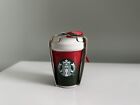 Starbucks 2021 Winter Holiday Red/Green Ombre Ceramic Ornament, NWT