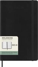 Moleskine 2023-2024 Weekly Planner 18M Large Black Soft Cover 5 x 8.25