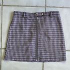 Purple Plaid Mini Skirt Size XS