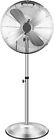 16 Inch Heavy Duty Metal Stand Fan Adjustable Heights Ocillation 75° 3-Speeds