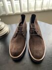 Size 11.5 Men Suede Dress Boots Hand Crafted Made in Italy Euro Size 44