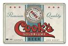 Vintage Style Metal Sign Cook's Goldblume Beer 18 x 12