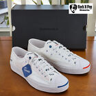 Converse Men's Jack Purcell Rally Ox with Tyvek 170063C White/Fiery Red Size 8