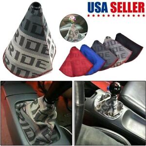 Shifter Boot Cover Bride Racing Hyper Fabric Shift Knob MT/AT Stitches For Cars