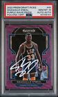 Shaquille O'Neal 2022 Panini Prizm DP Purple Wave Signed Card #44 Auto PSA 10