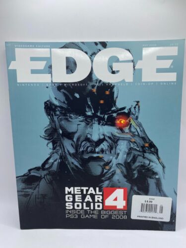 Edge Video Game Magazine Metal Gear Solid 4 NEW