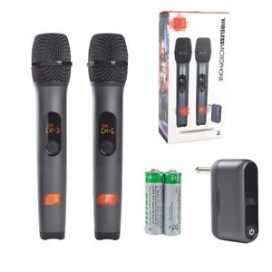 JBL Wireless Dynamic Microphone System (2-Pack) with Receiver & 4 Batteries