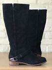 Ugg Australia Women's Classic Channing Suede Black Cowboy Boots Size 7.5 New