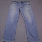 VINTAGE 501 Jeans Mens 34 X 30 Blue Levis Denim Button Fly USA MADE 90s Straight