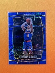 New Listing2021-22 Panini Select Blue Shimmer #24 Quentin Grimes RC
