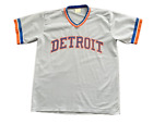 Detroit Tigers Vintage 70s Jersey Men's Size XL Gray Pullover MLB Baseball Shirt