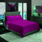 Luxury 4 Pcs Bed Sheet Deep Pocket 1900 Count 100% Egyptian Comfort Bed Set