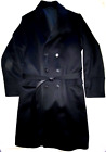 HUGO BOSS Long Black Overcoat 100% VIRGIN WOOL TOPCOAT Men's 42 REG Red Label