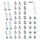 Micro Traders 46pcs Inline Skate Replacement Shaft Roller Skate Replacement A...