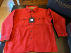 Filson Lined Mackinaw Wool Jac Shirt Red Oak, Medium, New With Tags, Factory 1st