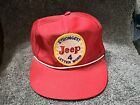Vintage JEEP STRONGEST 4 LETTER WORD Snapback Mesh Trucker Hat 1970s By YA RARE!