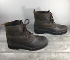 Sorel Womens Brown Leather Winter Snow Insulated Boots Size 9 Made in Canada