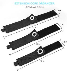 Egmen Extension Cord Organizer, 6 Packs Extension Cord Holder for Garage Cord