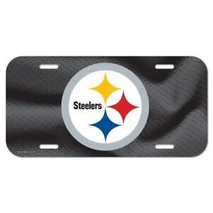 Pittsburgh Steelers Football Logo NFL Souvenir Plastic License Plate Car Truck