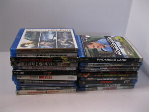 Lot of 22 Various Horror Action Drama Movie Titles Blu-ray DVD's Films