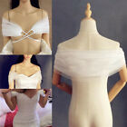 Wedding Bolero White Soft Tulle Top Bridal Shoulder Strap Wrap For Wedding Dress