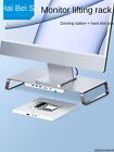 Alloy Monitor Stand with USB-C Hub Display Riser Docking Stations