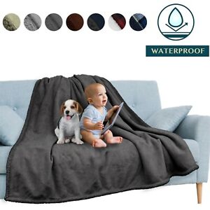 Waterproof Blanket for Couch Sofa Bed Protector Cover WaterResistant Large 80x60