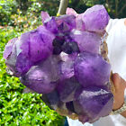 9LB Natural Amethyst Point Quartz Crystal Rock Stone Purple Mineral Spe