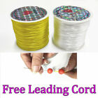 Elastic Stretchy Beading Thread Cord Bracelet String For Jewelry Making 2 Rolls