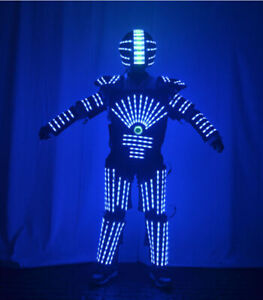 Multicolor LED Light Robot Costume Clothing Suit DJ Traje Party Show Glow