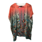 NEW Mushka By Sienna Rose Floral Print Top Poncho women S