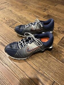 Nike Shox Experience Shoes Mens 8.5 Blue & Silver 318684-441